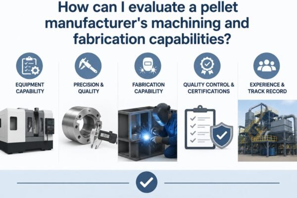 Pellet manufacturer machining and fabrication capability evaluation