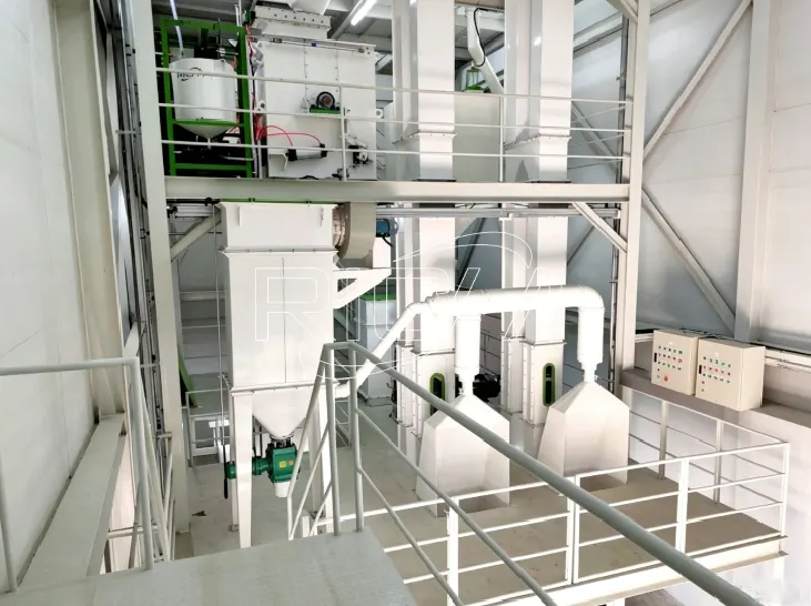 Thailand 10 t/h premix and powdered feed plant, premix feed mill production equipment